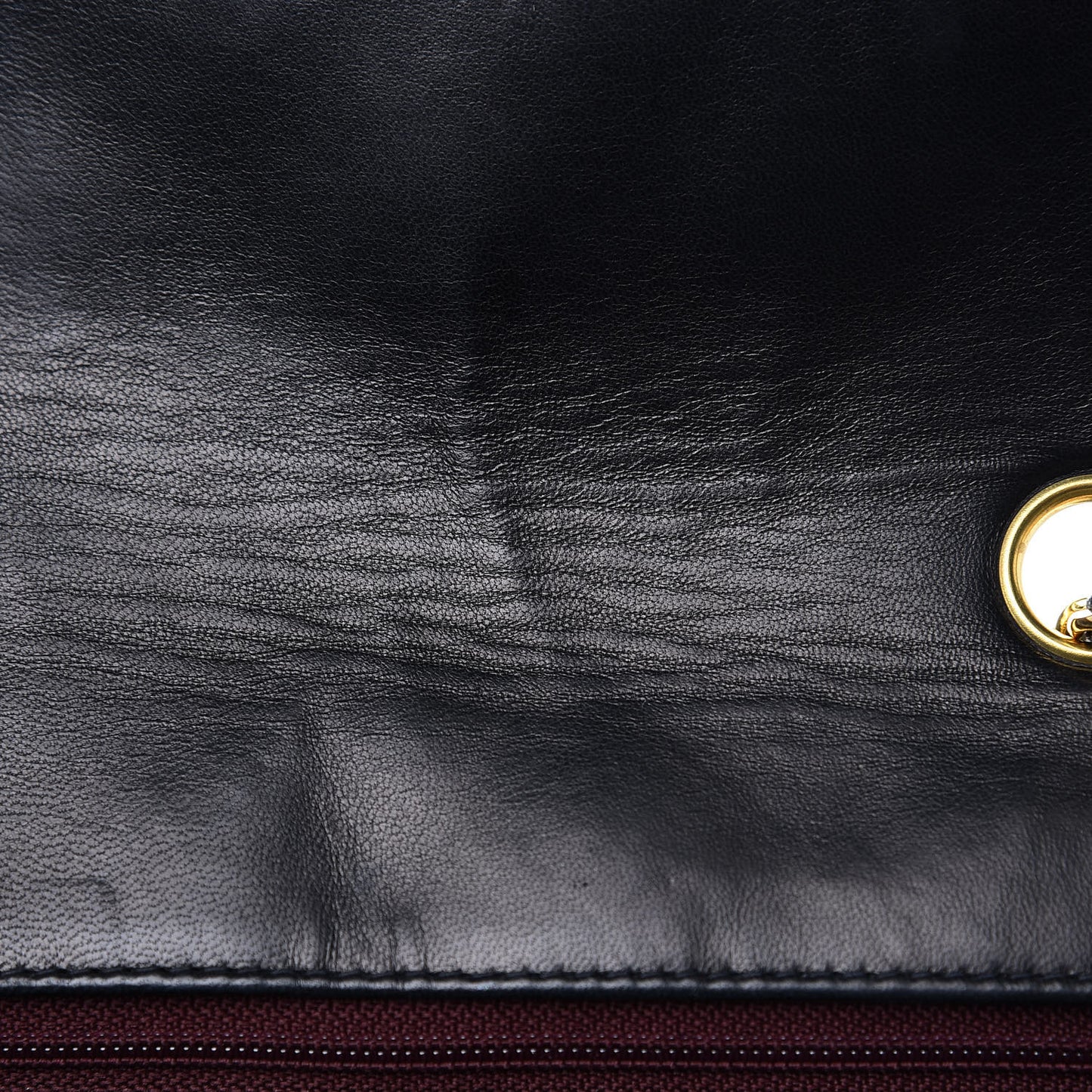 Lambskin Quilted Small Single Flap Black
