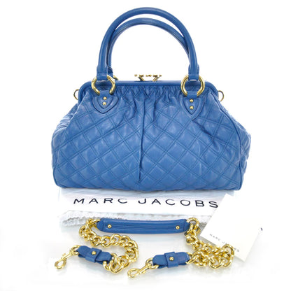 Marc Jacobs Quilted Leather Stam Marine 3 of 13