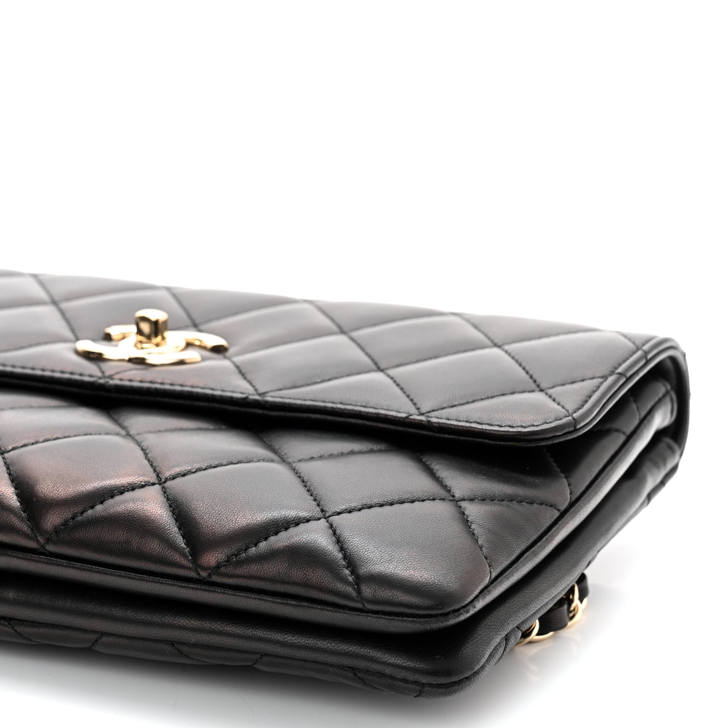 Chanel Lambskin Quilted Medium Trendy CC Flap Black 10 of 10