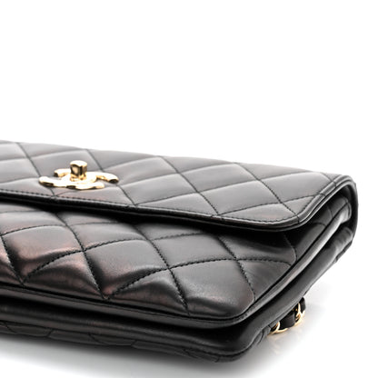 Chanel Lambskin Quilted Medium Trendy CC Flap Black 10 of 10