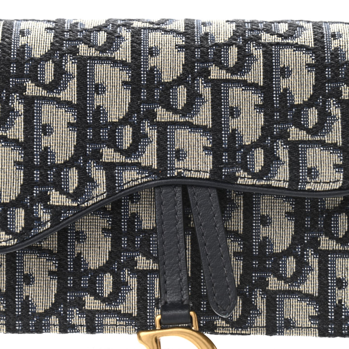 Oblique Saddle Belt Bag Blue