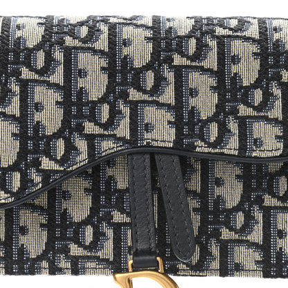Christian Dior Oblique Saddle Belt Bag Blue 9 of 9