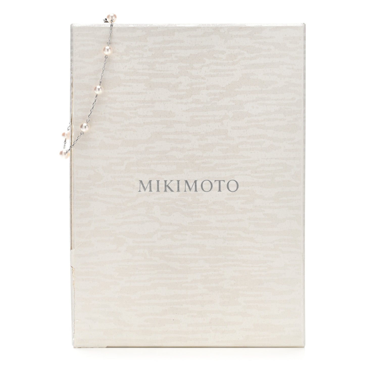 18K White Gold 5-5.5mm Akoya Cultured Pearl Station Bracelet