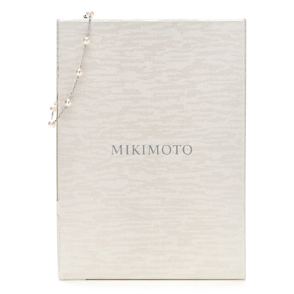Mikimoto 18K White Gold 5-5.5mm Akoya Cultured Pearl Station Bracelet 4 of 4