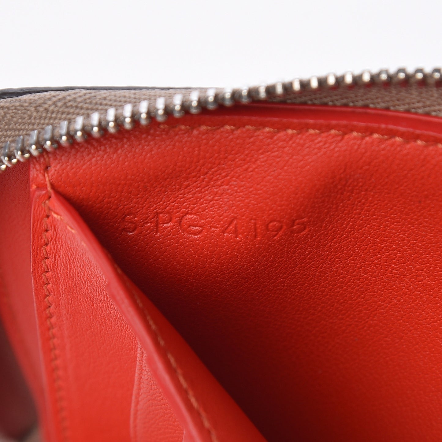 Drummed Calfskin Medium Zip Around Multifunction Wallet Dune