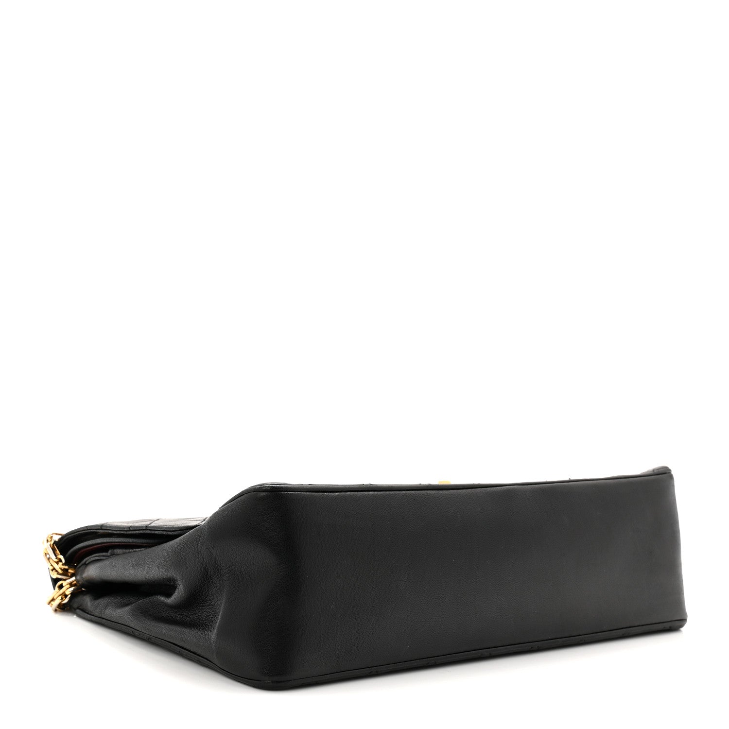 Chanel Lambskin Quilted Medium Double Flap Bijoux Chain Black 4 of 12