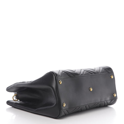 Gucci Calfskin Matelasse Medium GG Marmont Tote Black 3 of 10