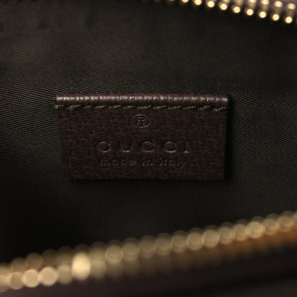 Gucci GG Supreme Monogram Textured Calfskin Web Medium Ophidia Cosmetic Case Beige Ebony New Acero 6 of 7