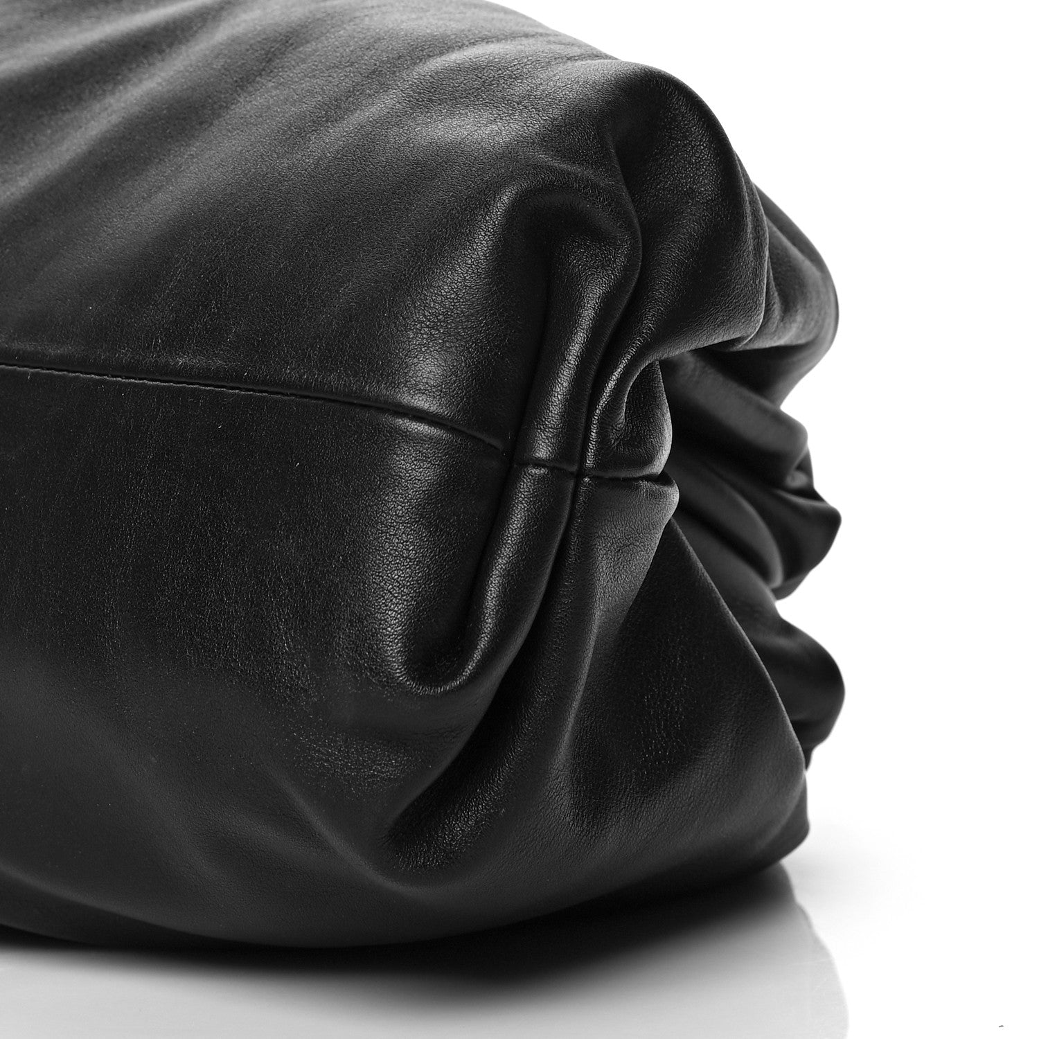 Bottega Veneta Smooth Butter Calf The Pouch Oversized Clutch Black 10 of 11