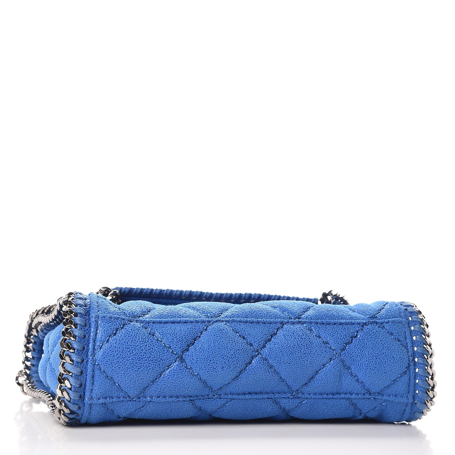 Stella McCartney Shaggy Deer Quilted Mini Falabella Bright Blue 4 of 10