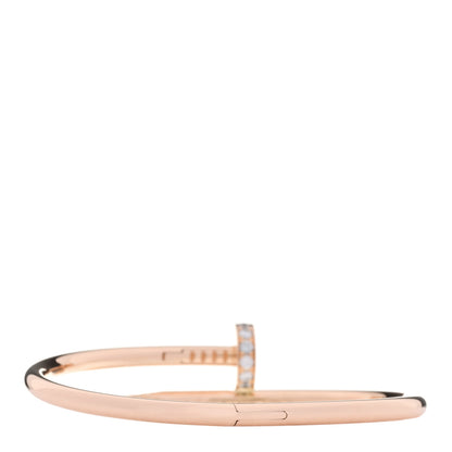 Cartier 18K Pink Gold Diamond Juste Un Clou Bracelet 16 2 of 4