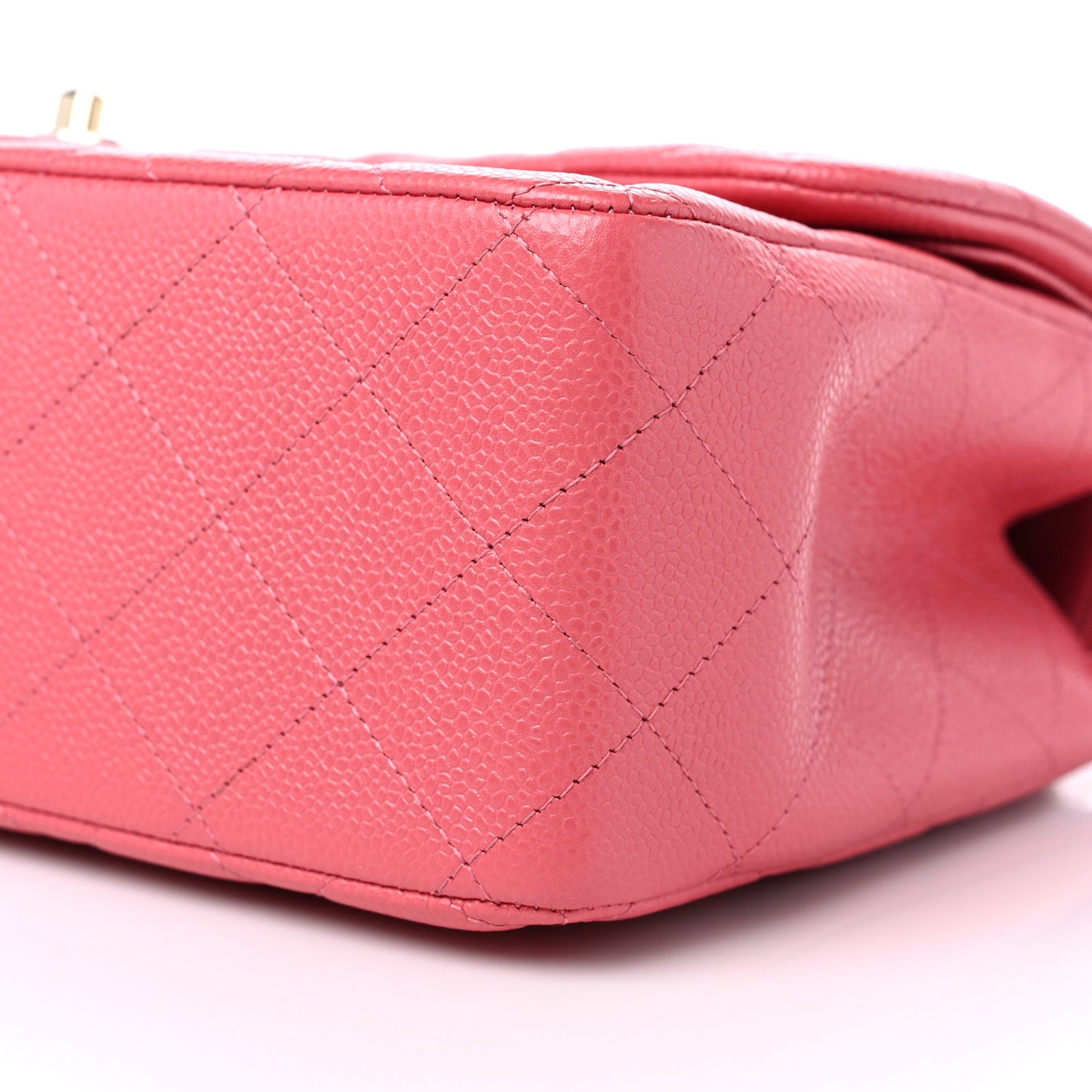 Caviar Quilted Jumbo Double Flap Pink