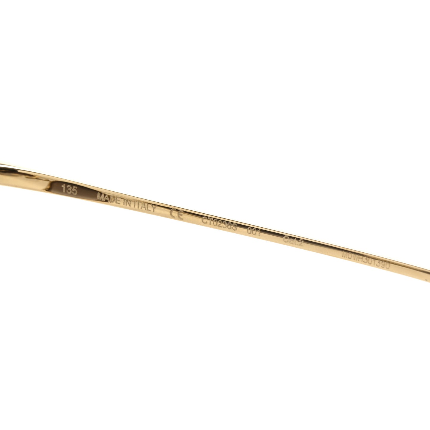 Panthere De Cartier Sunglasses CT0236S Gold