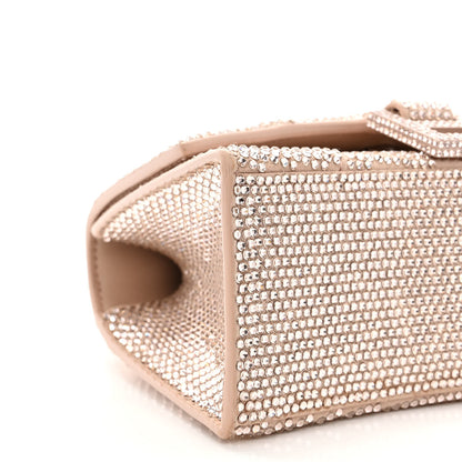 Balenciaga Strass Suede Hourglass Top Handle Bag XS Rose Gold 10 of 11
