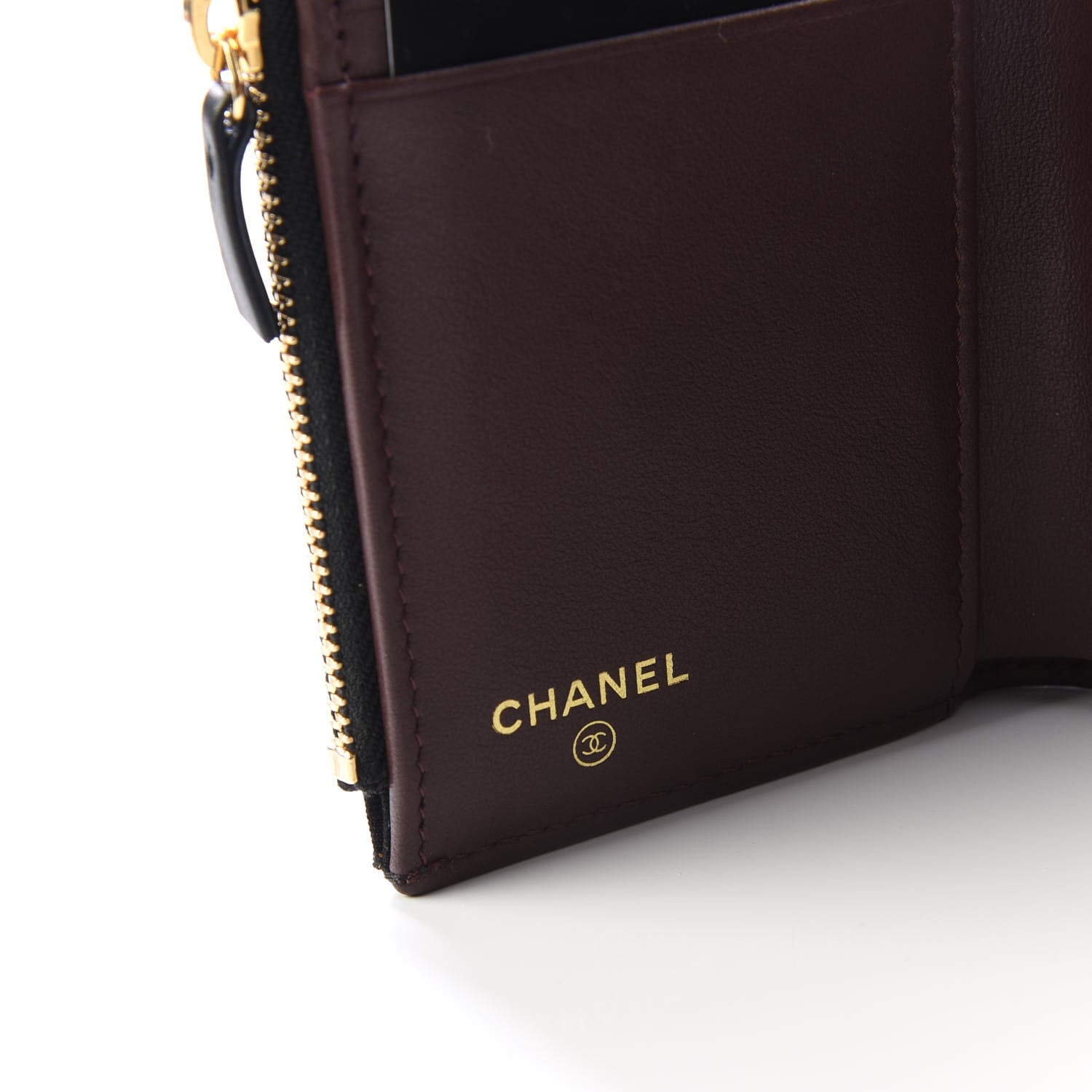 Chanel Aged Calfskin Quilted Reissue Compact Wallet Black 7 of 10