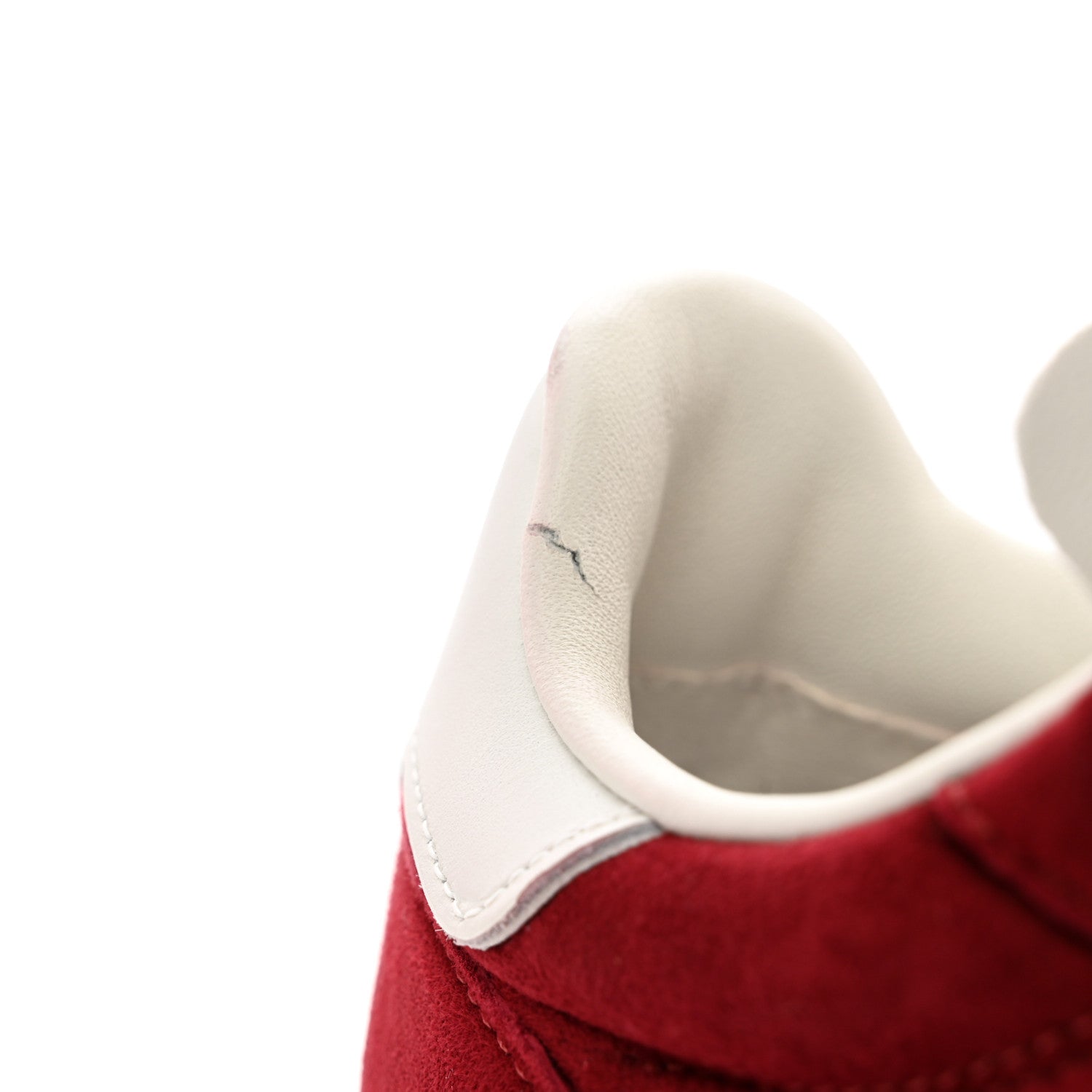 Chanel Suede Kidskin Quilted Sneakers 36 Dark Red 8 of 9