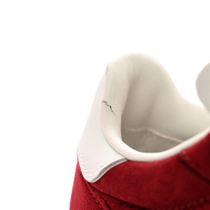 Chanel Suede Kidskin Quilted Sneakers 36 Dark Red 8 of 9