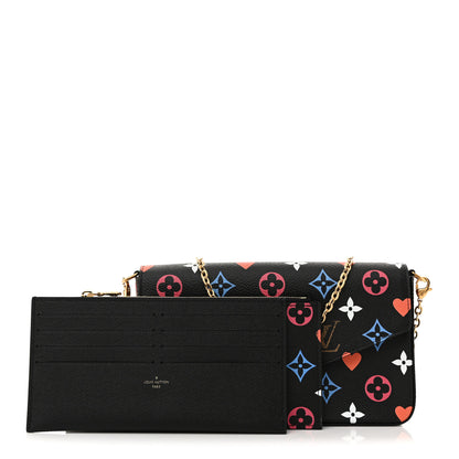 Louis Vuitton Game On Felicie Chain Wallet Black 3 of 11