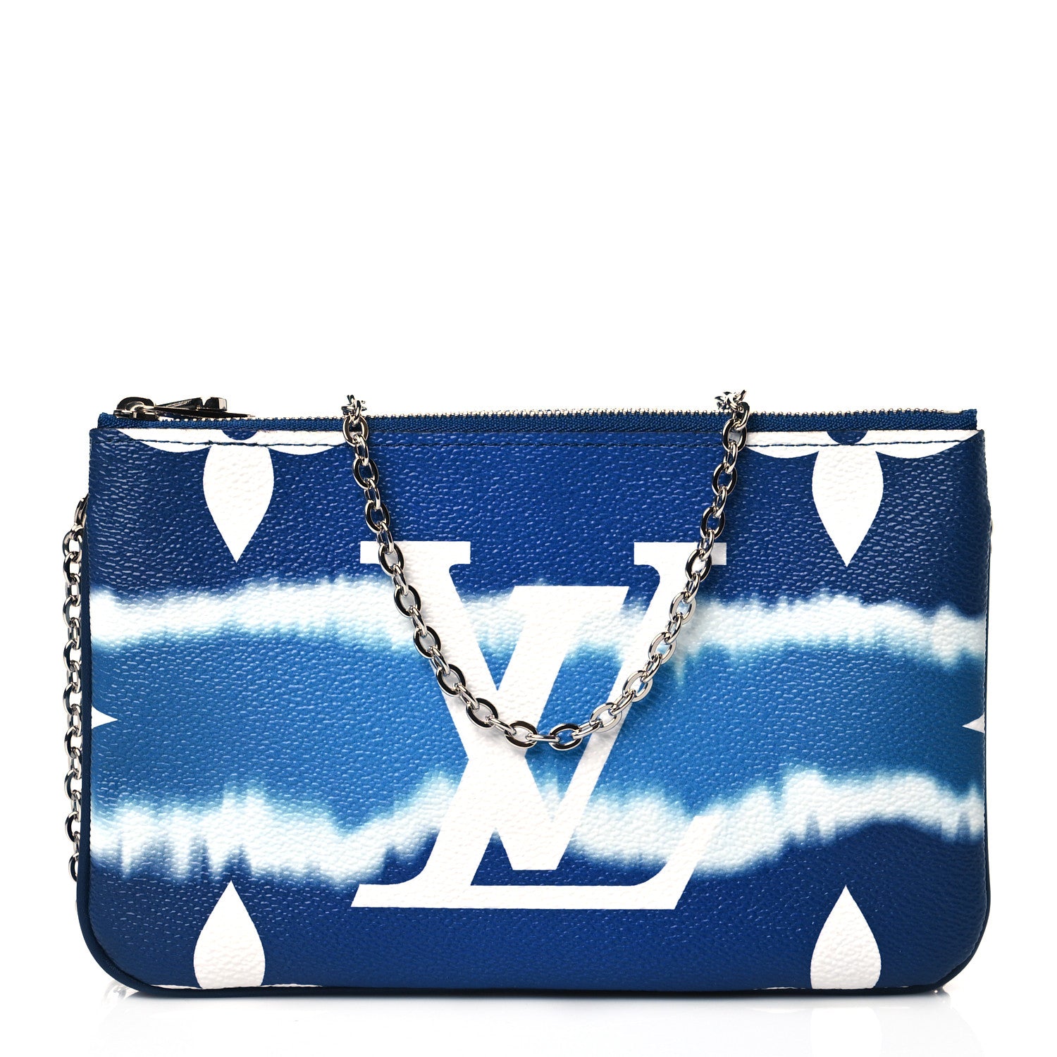 Louis Vuitton Monogram Giant Escale Double Zip Pochette Blue 1 of 10