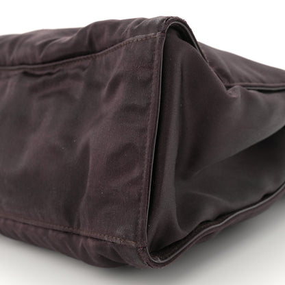 Gucci Satin Bamboo Handle Bag Brown 10 of 13