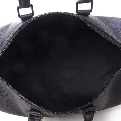 Louis Vuitton Calfskin Damier Distorted Keepall Bandouliere 40 Black 6 of 8