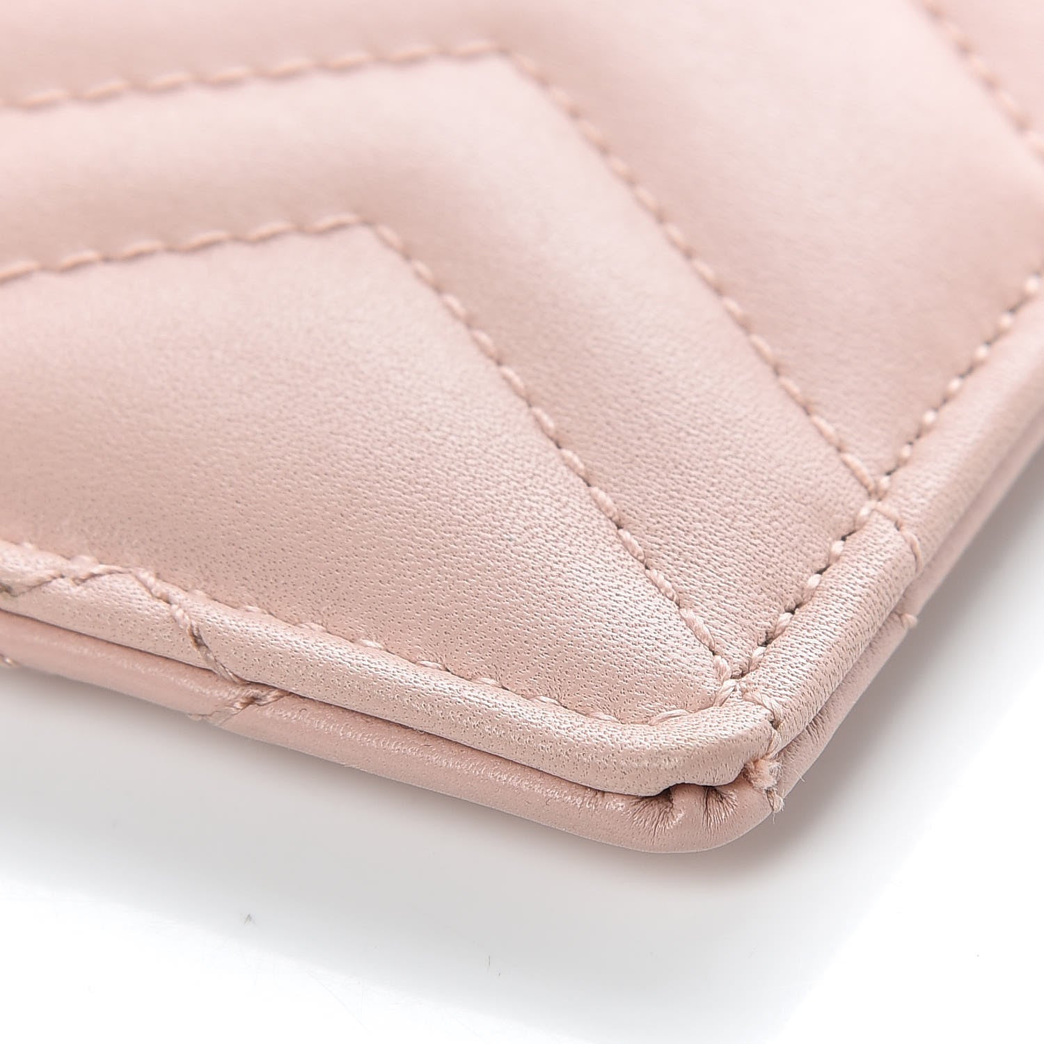 Gucci Calfskin Matelasse Large GG Marmont Zip Pouch Perfect Pink 6 of 9