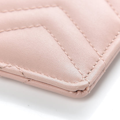 Gucci Calfskin Matelasse Large GG Marmont Zip Pouch Perfect Pink 6 of 9