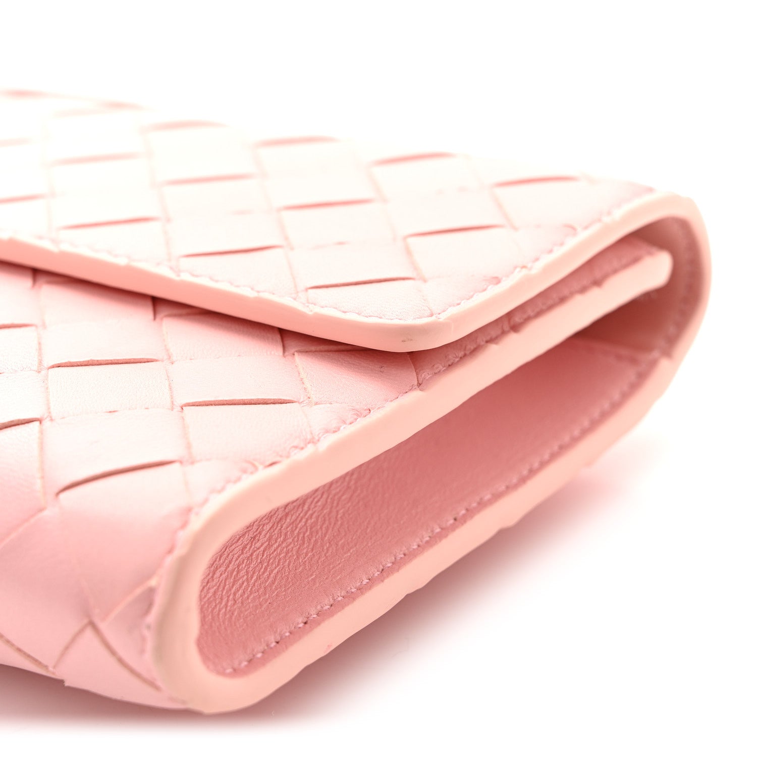 Bottega Veneta Nappa Intrecciato Long Andiamo Top Handle Clutch Rose 9 of 9