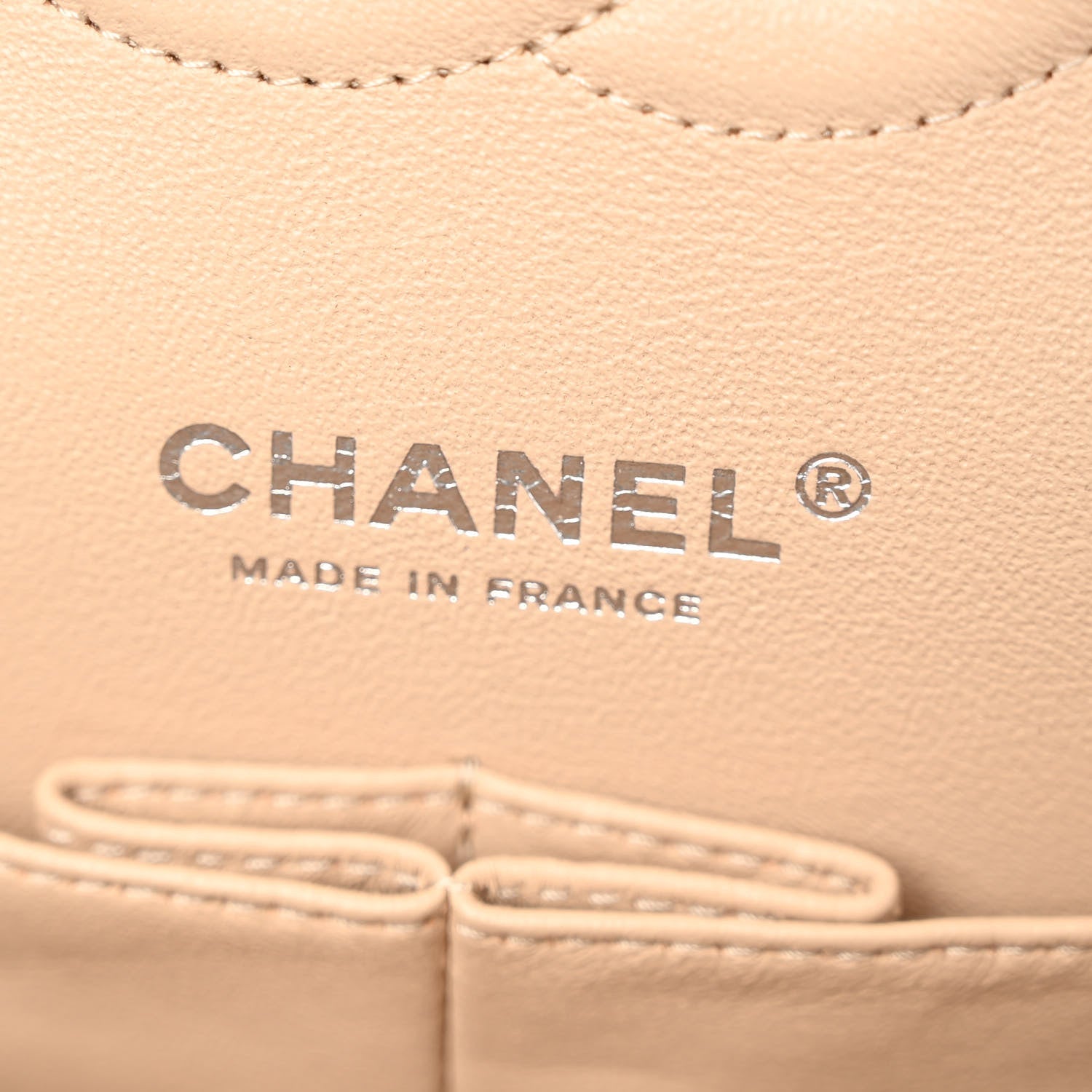 Chanel Caviar Quilted Medium Double Flap Beige 6 of 10