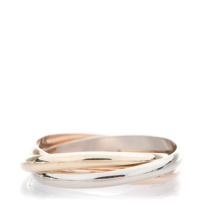 Cartier 18K Pink Yellow White Gold Extra Small Trinity Ring 52 6 1 of 5
