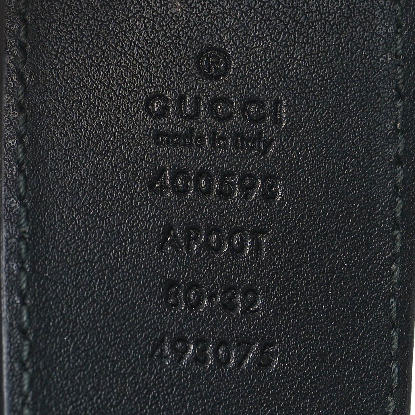 Calfskin Double G 40mm Belt 80 32 Black