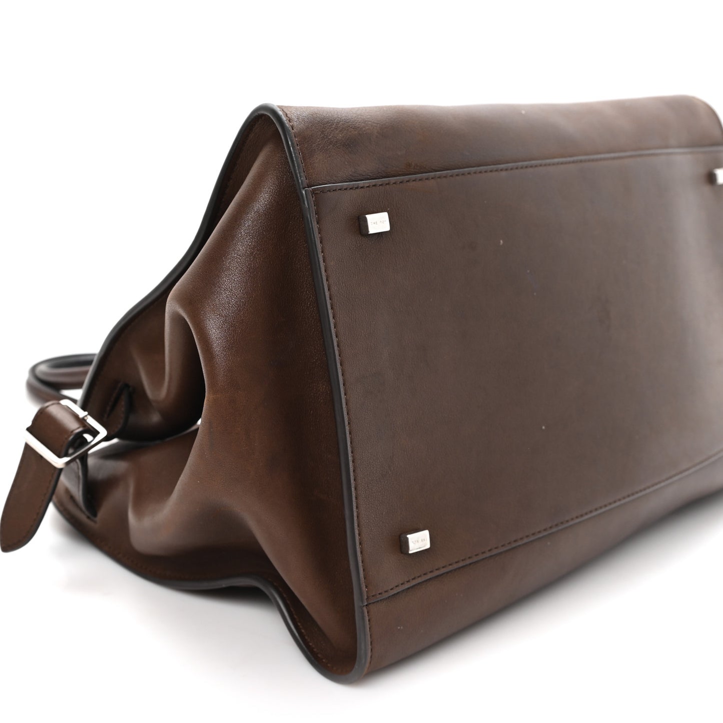 Polished Saddle Calfskin Soft Margaux 15 Chestnut