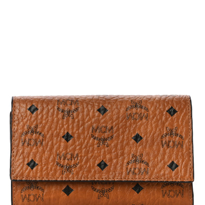 MCM Visetos Trifold Wallet Cognac 7 of 10
