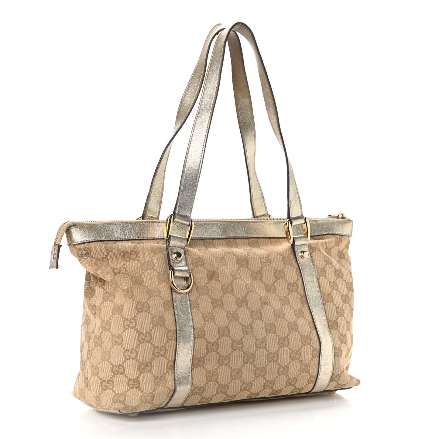 Monogram Medium Abbey Tote Gold