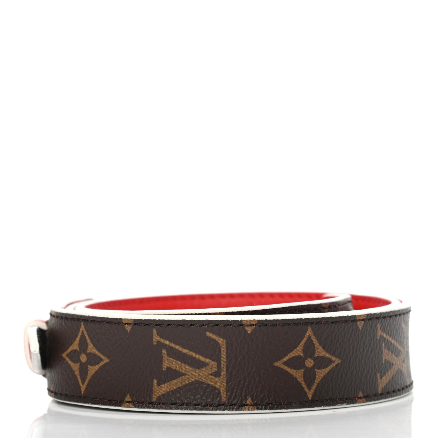 Louis Vuitton Monogram Bandouliere Shoulder Strap XL Coquelicot 2 of 4