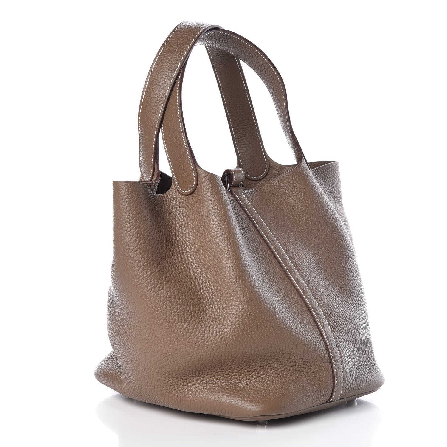 Hermes Taurillon Clemence Picotin Lock 22 MM Etoupe 3 of 10