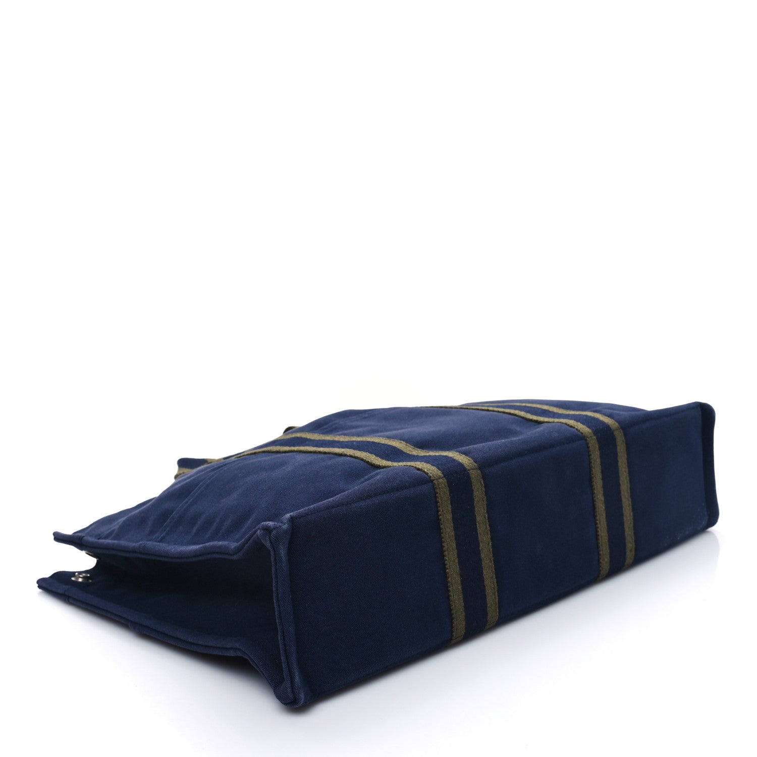 Hermes Canvas Herline GM Tote Navy 4 of 12
