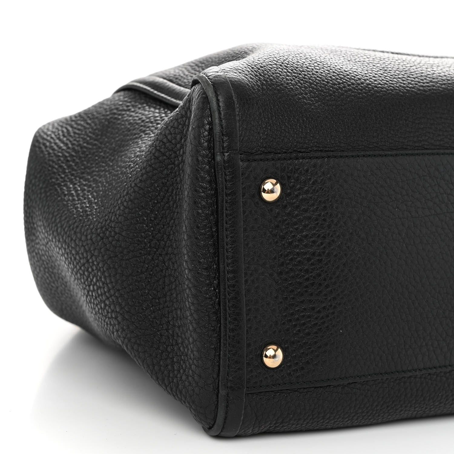Gucci Pebbled Calfskin Medium Soho Shoulder Bag Black 9 of 10
