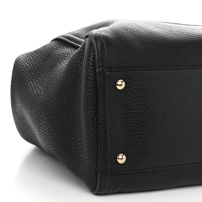Gucci Pebbled Calfskin Medium Soho Shoulder Bag Black 9 of 10