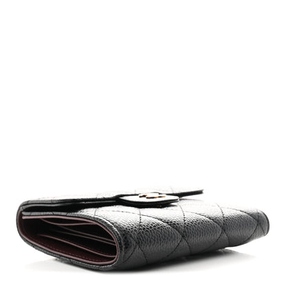 Chanel Caviar Quilted Compact Flap Wallet Black 4 of 7