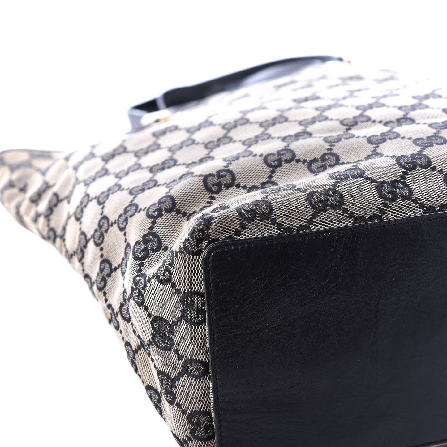 Monogram Large Bucket Tote Black