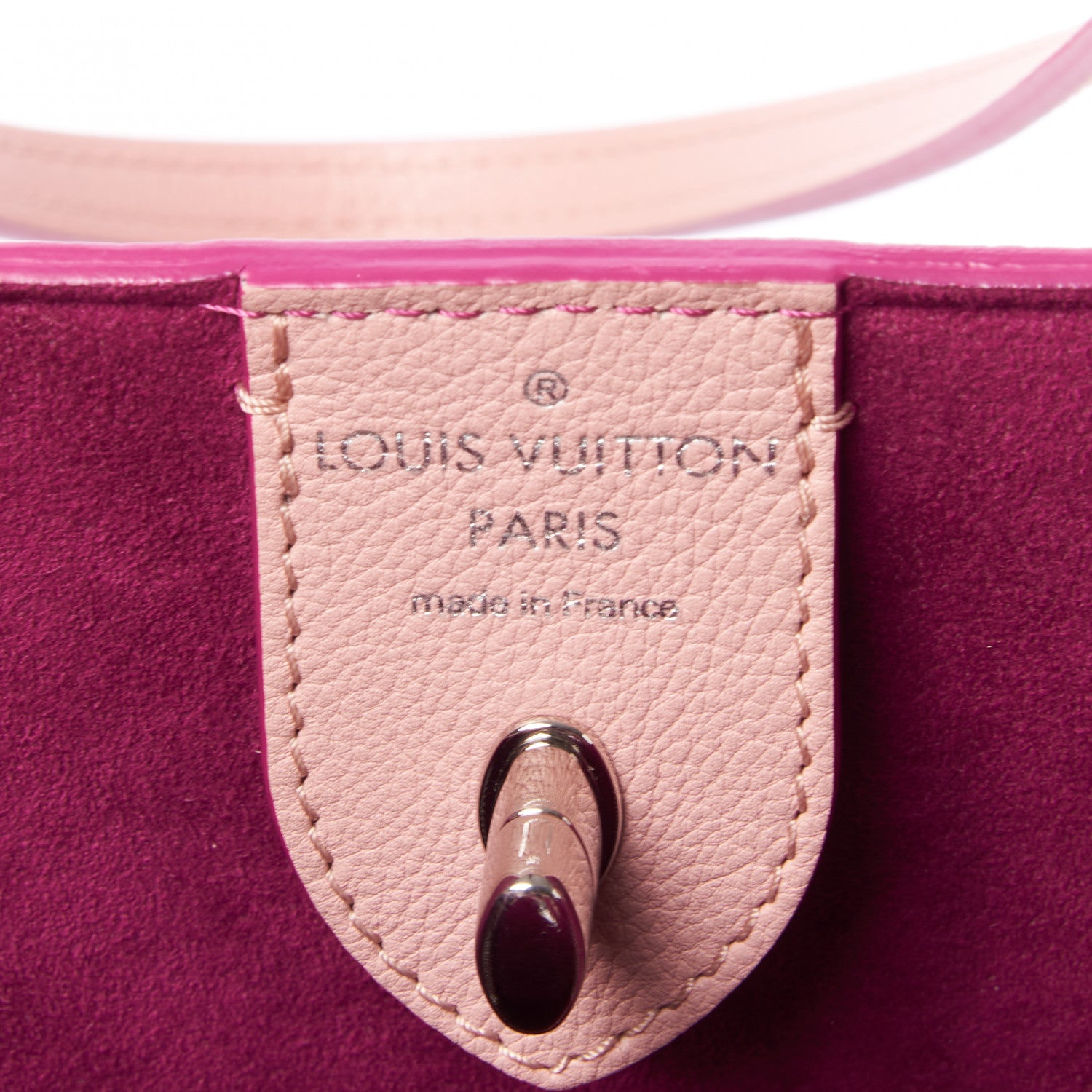 Louis Vuitton Calfskin Perforated Lockme Cabas Rose Poudre Creme 7 of 7