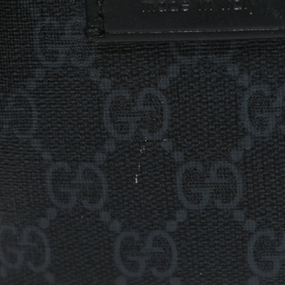 Gucci GG Supreme Monogram Appia Calfskin Web Messenger Bag Black 10 of 11