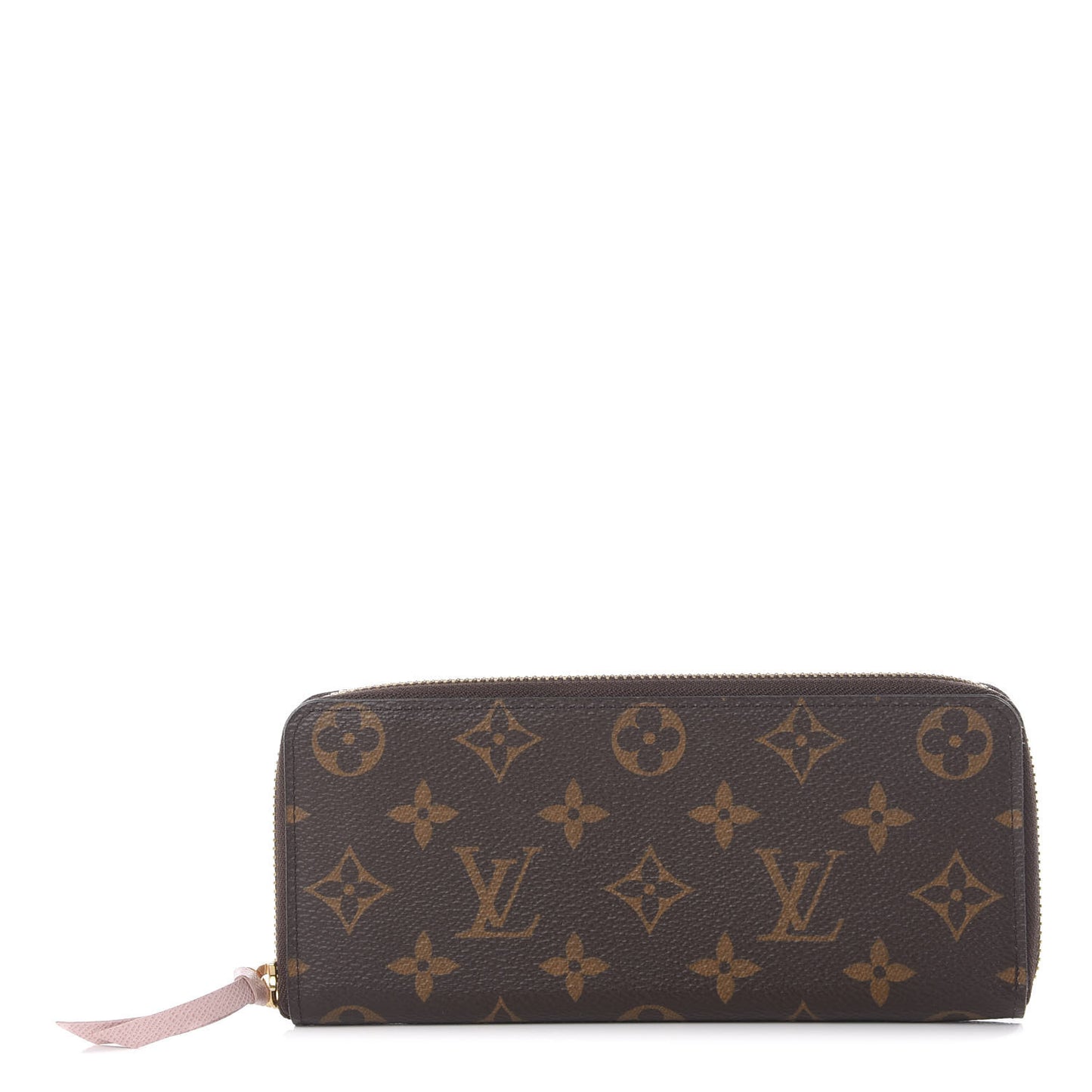 Monogram Clemence Wallet Rose Ballerine