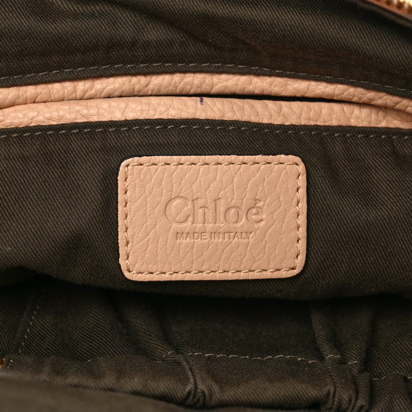 Calfskin Medium Marcie Satchel Light Tan