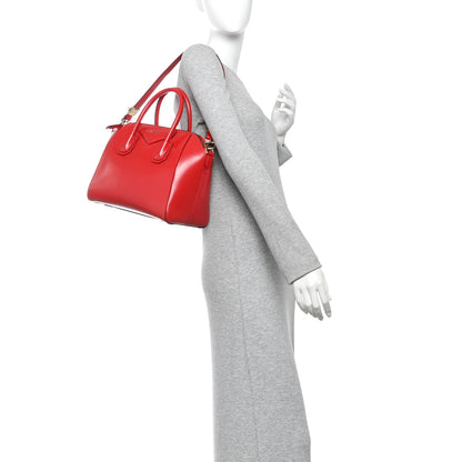 Givenchy Shiny Lord Calfskin Small Antigona Red 2 of 10