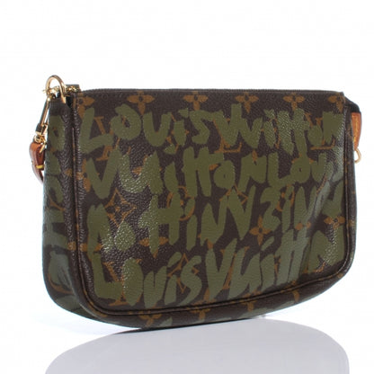 Louis Vuitton Monogram Graffiti Pochette Accessories Kaki 3 of 7