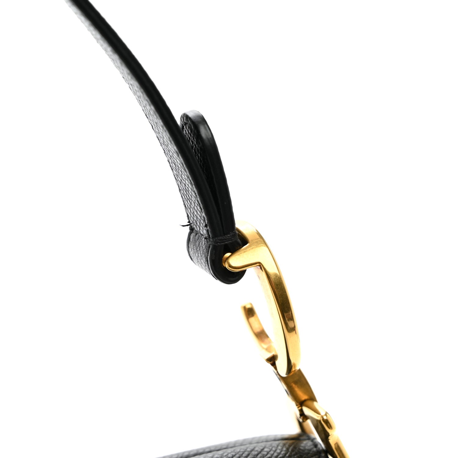 Christian Dior Grained Calfskin Mini Saddle Bag Black 11 of 11