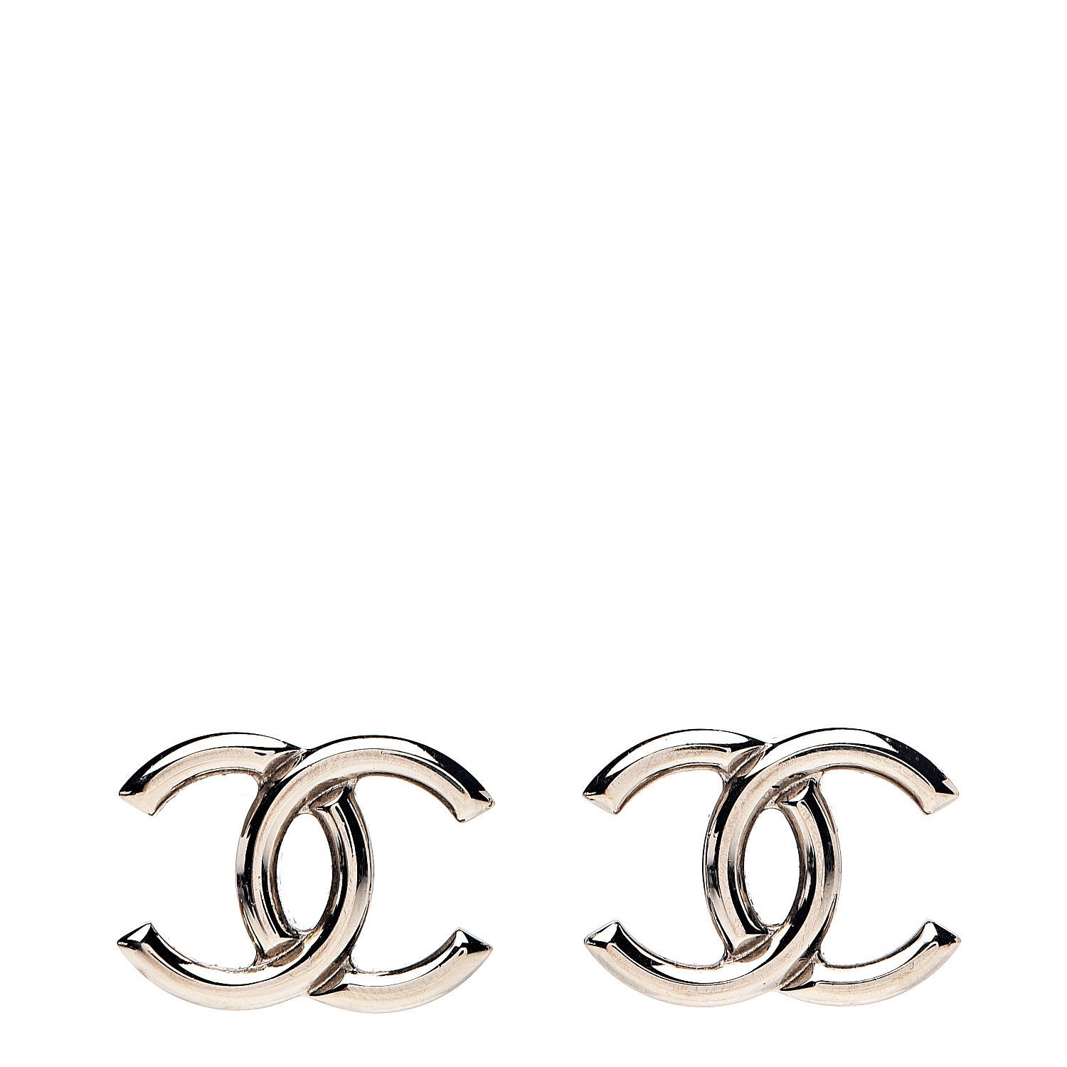 Chanel Metal CC Earrings Gold 1 of 5