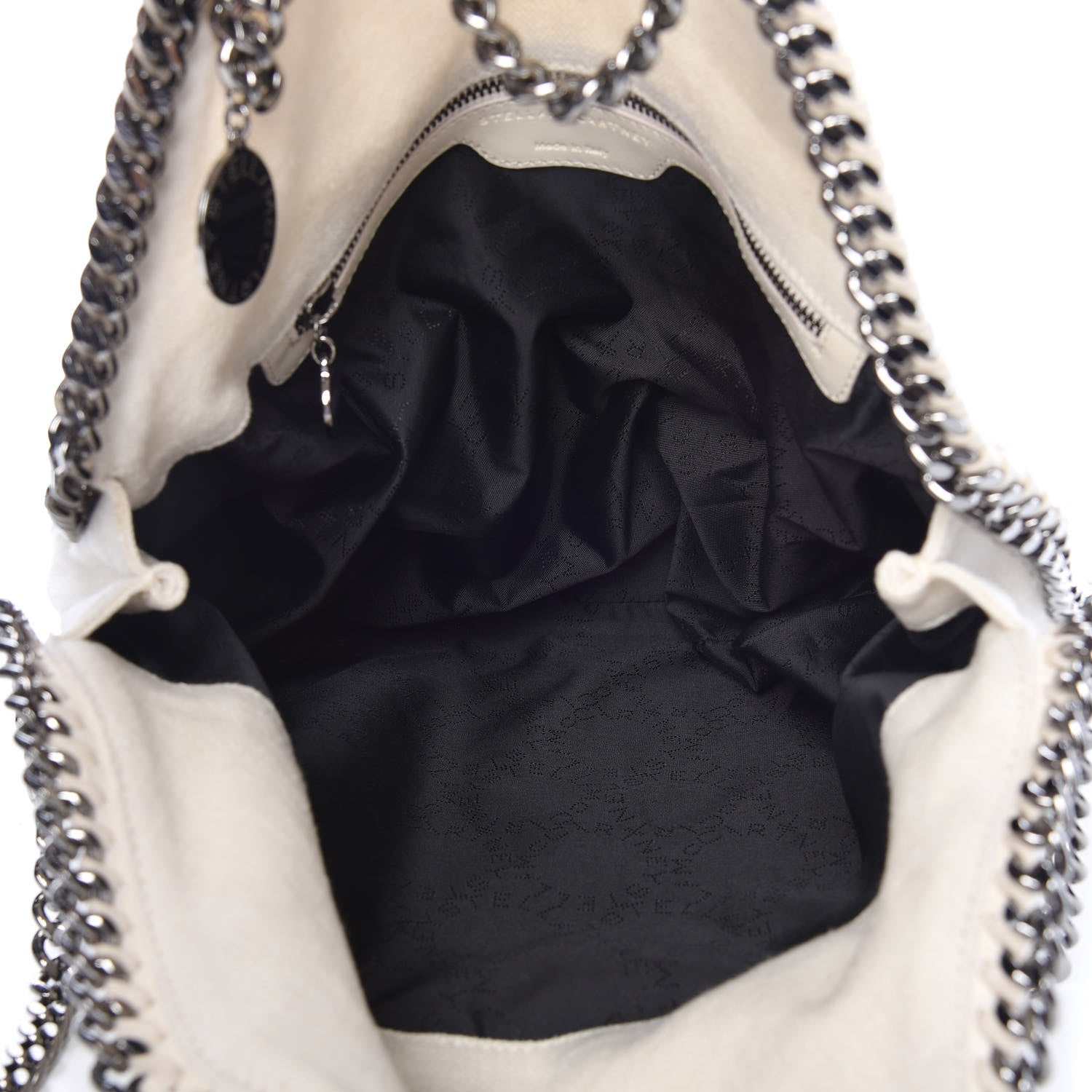 Stella McCartney Linen Falabella Fold Over Tote Pure White 6 of 11